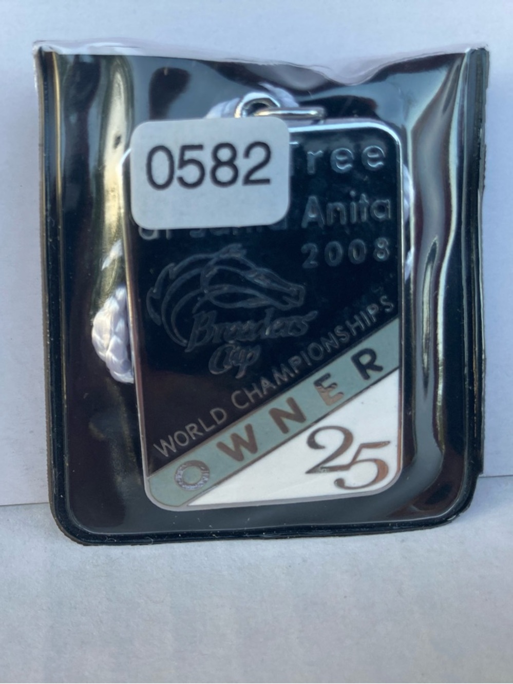 Breeders Cup Oak Tree at Santa Anita 2008 Owners Badge